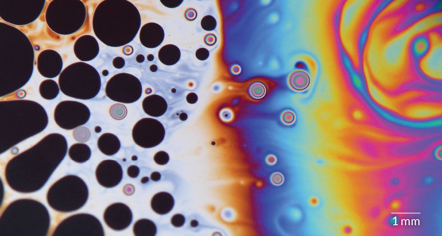 soap bubble film