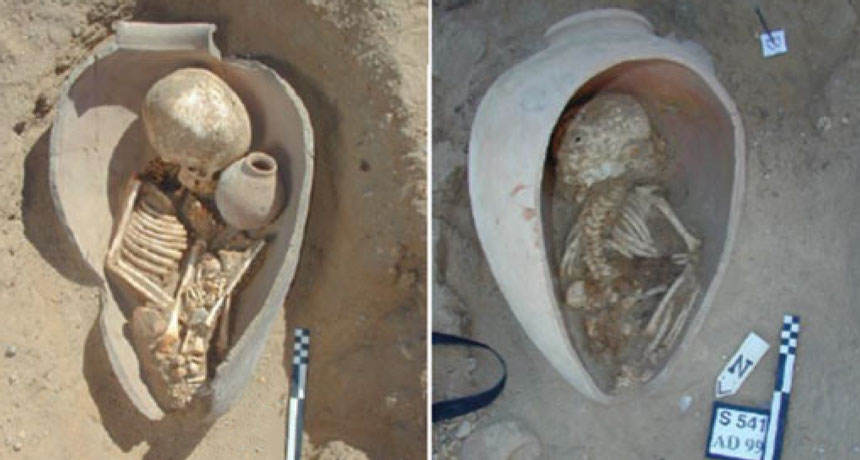 Egyptian pot burial