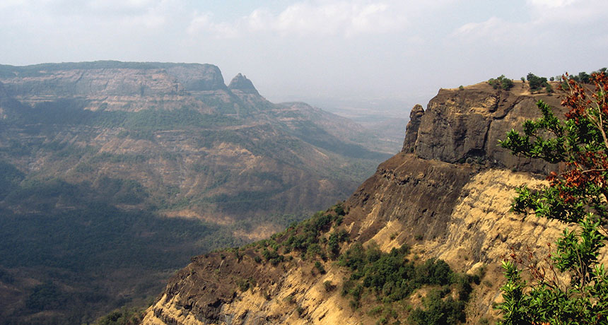 The Western Ghats hills at Matheran in Maharashtra, India