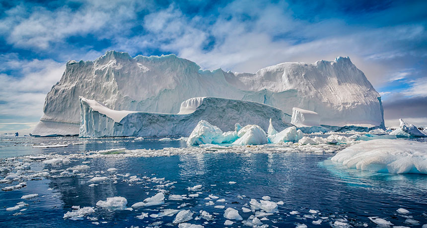 sea ice around Antarctica
