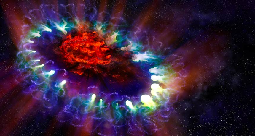 illustration of supernova 1987A