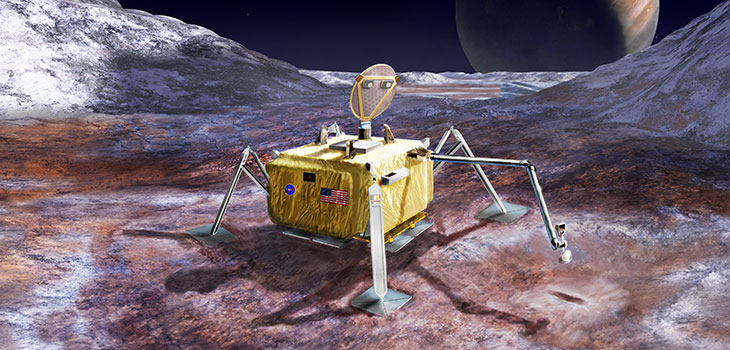 illustration of potential Europa lander