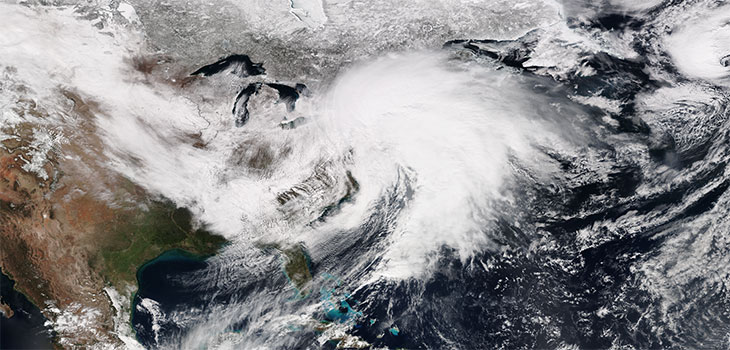 storm as seen from space