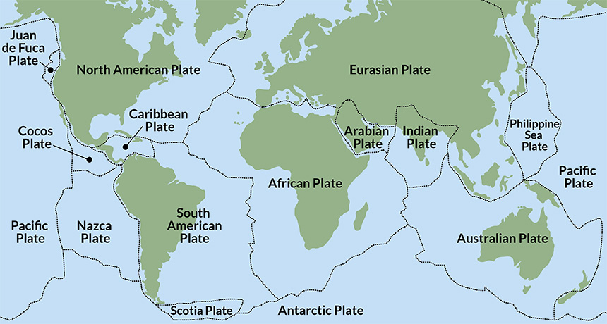 map of Earth