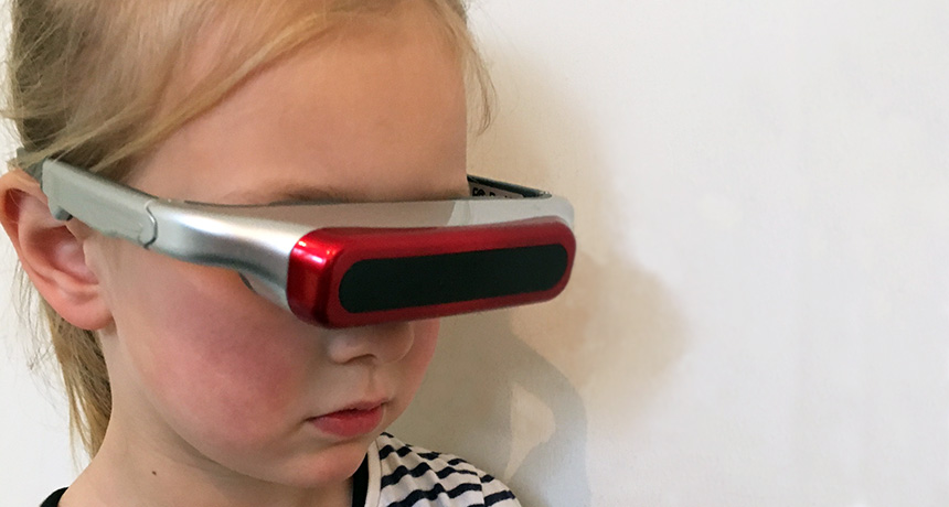 child with VR