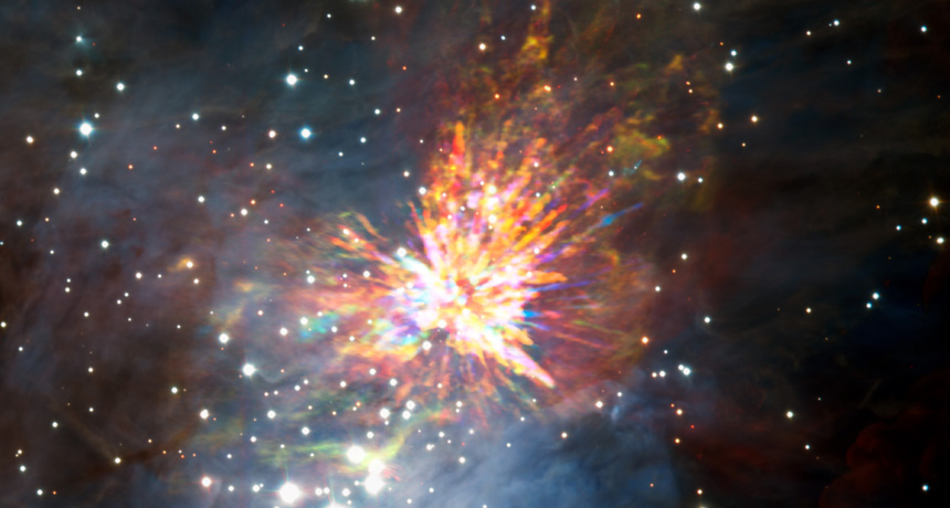 composite image of stellar nursery