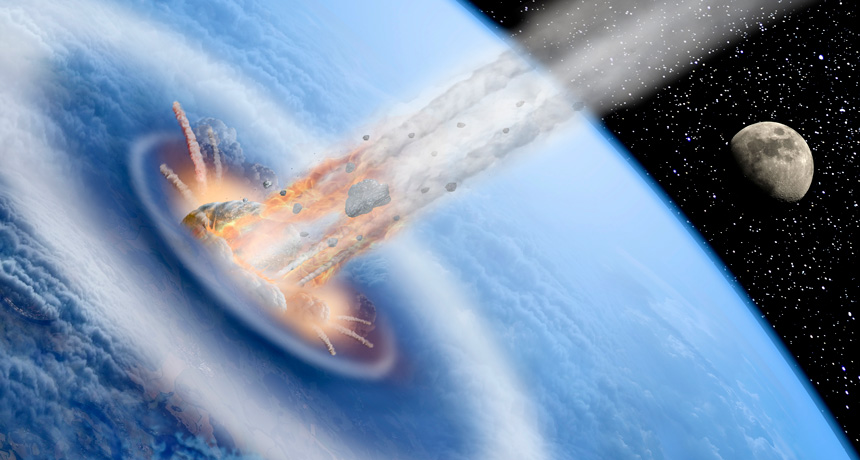 asteroid hitting Earth
