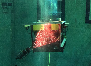 laser and camera