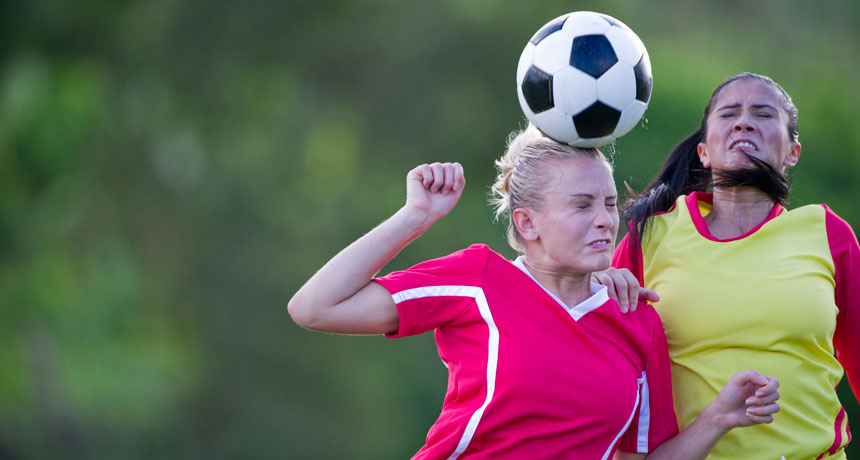 girls playing soccer