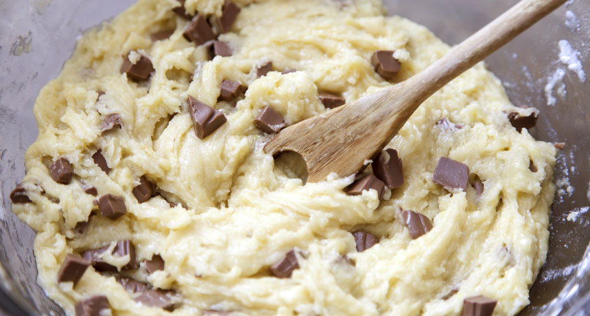 bowl of cookie batter