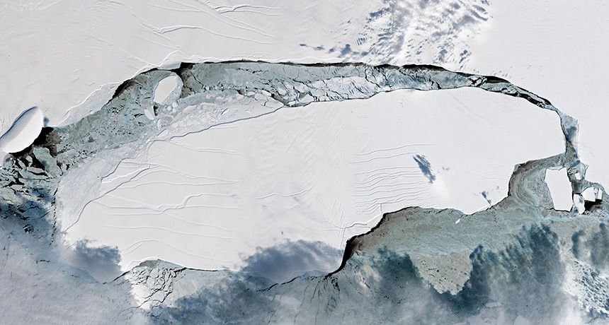 Larsen C ice shelf break