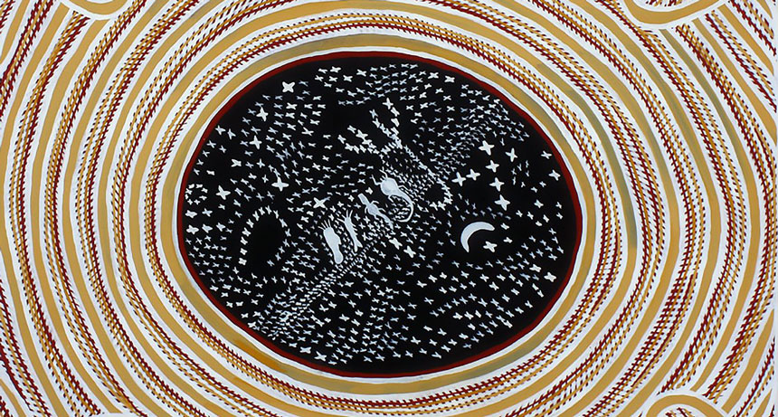 painting of stars