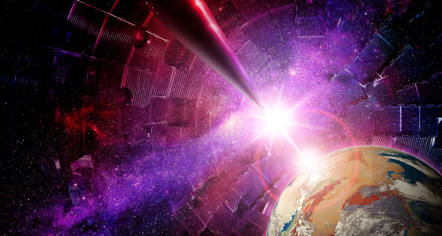 laser and exoplanet