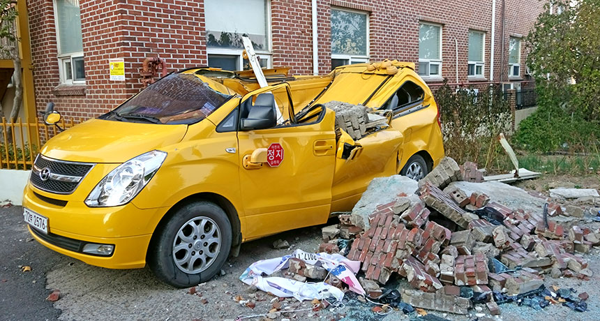 Pohang quake damage