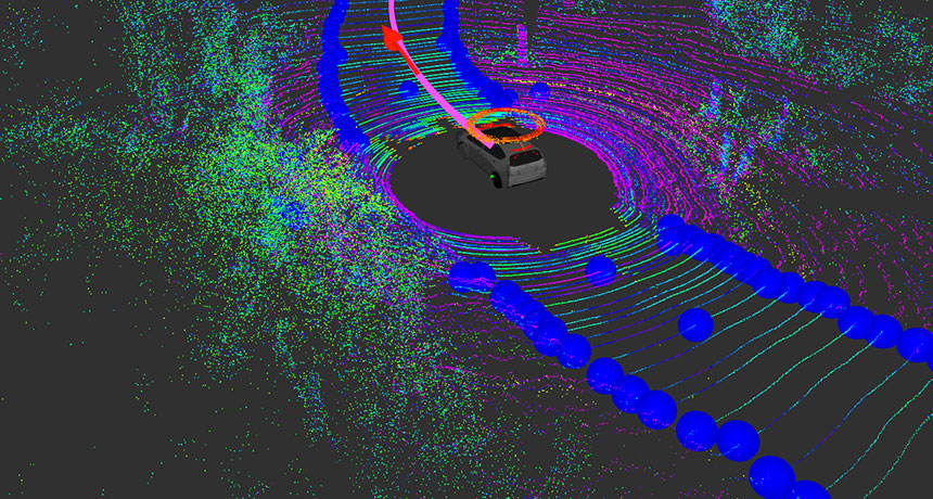 self-driving car laser sensing
