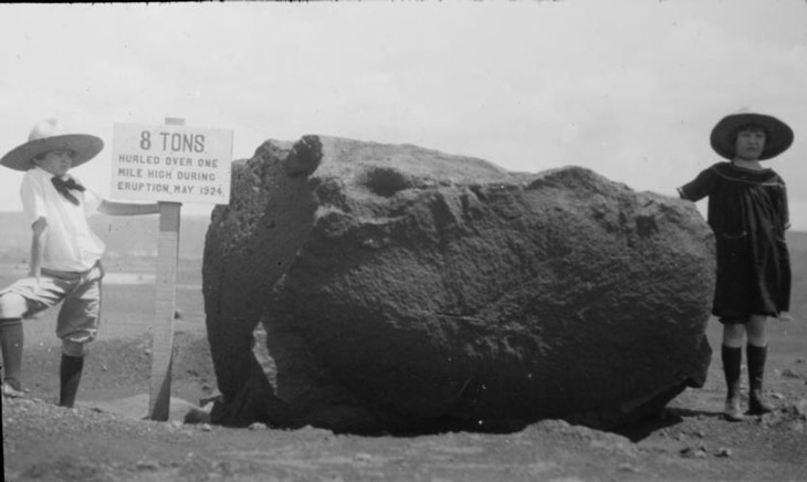 Kilauea volcanic boulder