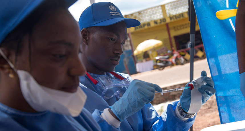 Ebola nurses in Congo