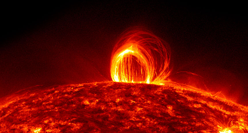 plasma blob in sun's atmosphere