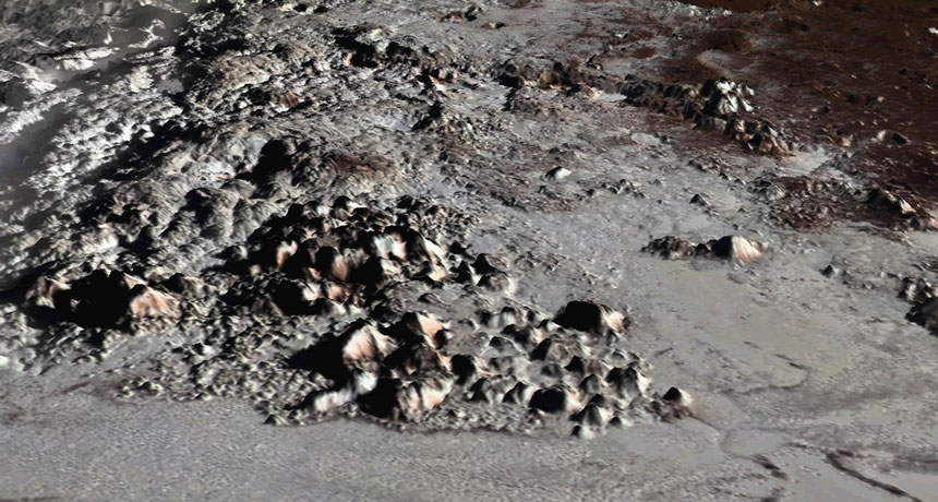 Pluto mountains