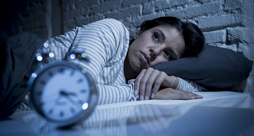 A lack of sleep can induce anxiety