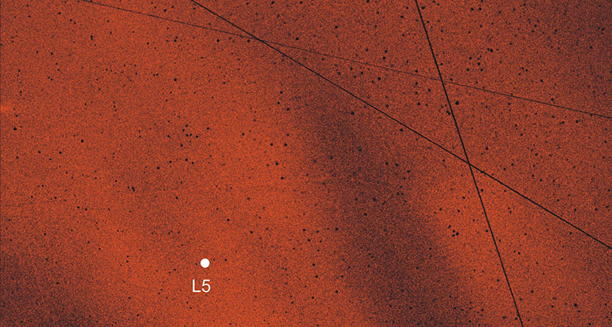 a dust satellite
