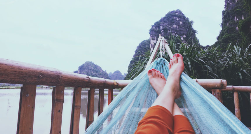 hammock relaxing