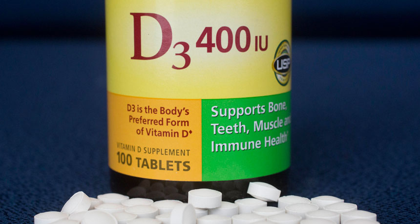 bottle of vitamin D