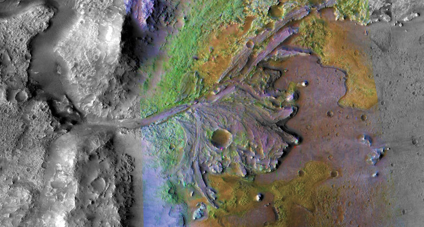 Mars crater