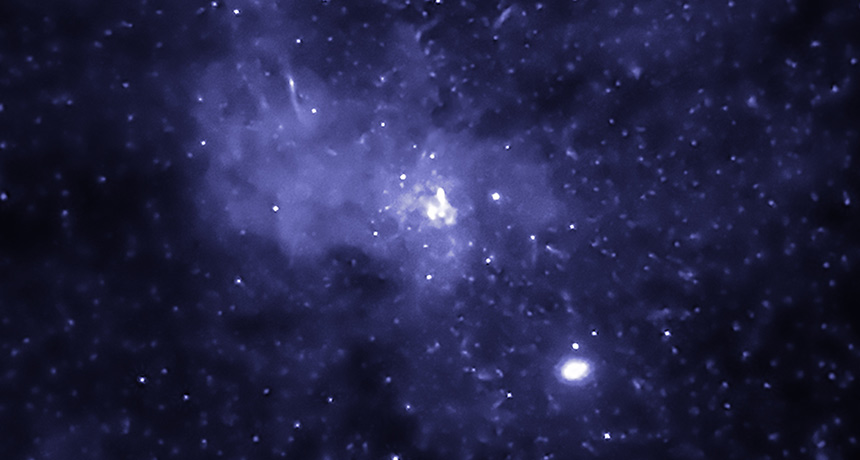 image of the center of the Milky Way galaxy