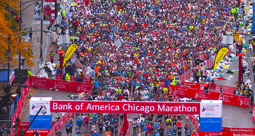 marathon finish line