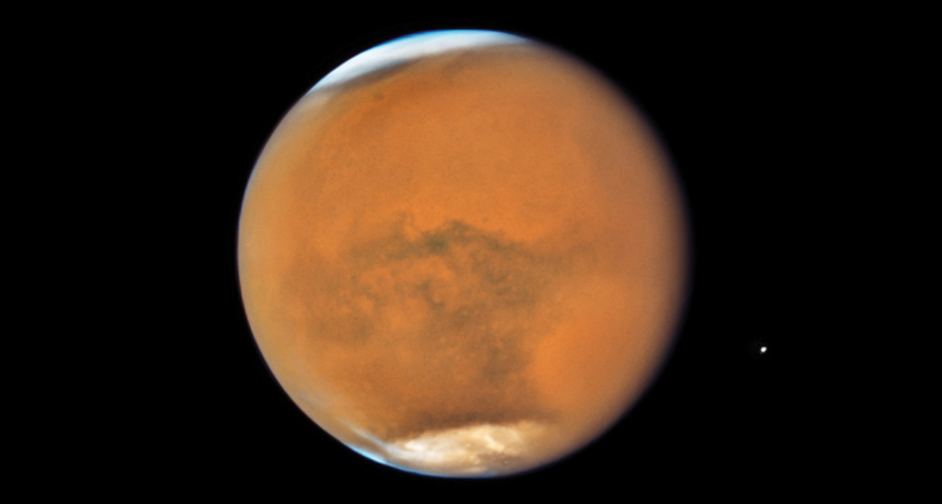 Mars ice caps