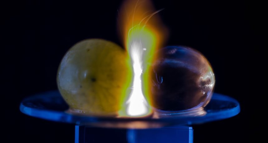 exploding grape