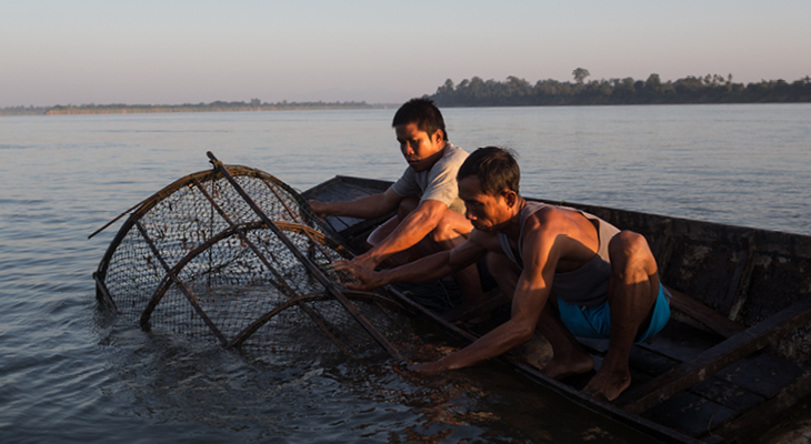 Cambodian fishermen