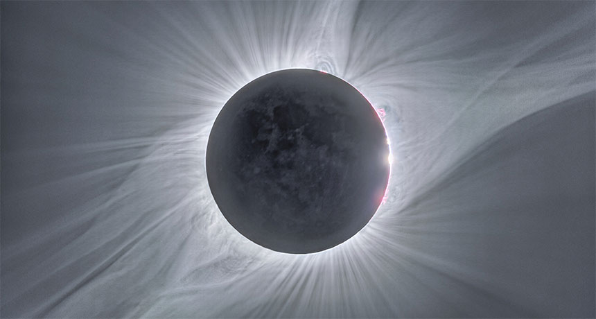 composite image of 2017 total solar eclipse