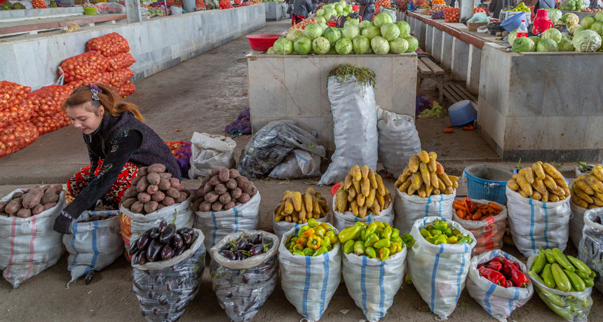 fruits in an Asian market