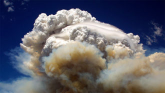 Pyrocumulonimbus clouds