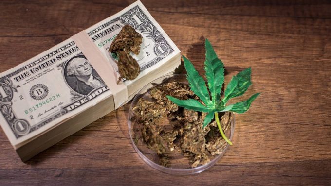 money and marijuana