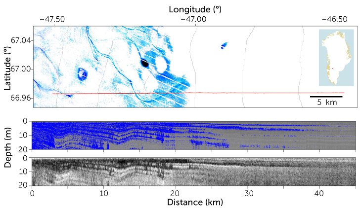 Greenland ice slab data