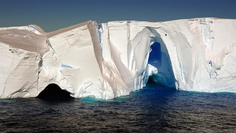 ice cliffs