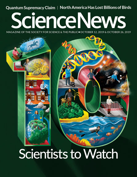 Cover of October 12, 2019 Science News