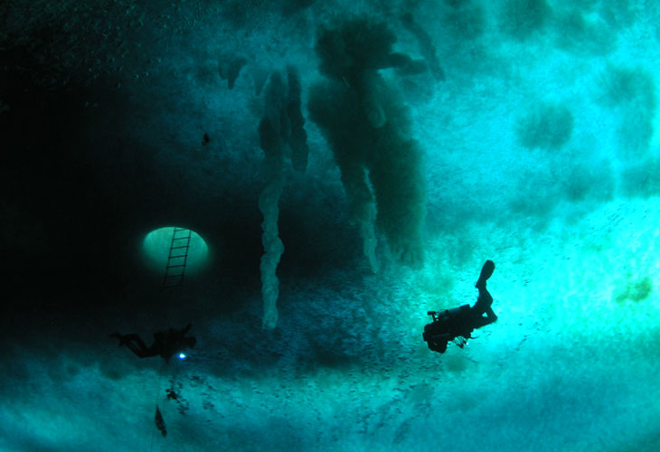 Antarctic scuba diver