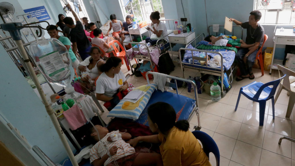 Dengue ward at a hospital in the Philippines