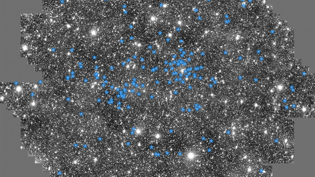 Milky way star cluster