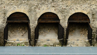 Mount Vesuvius boathouse