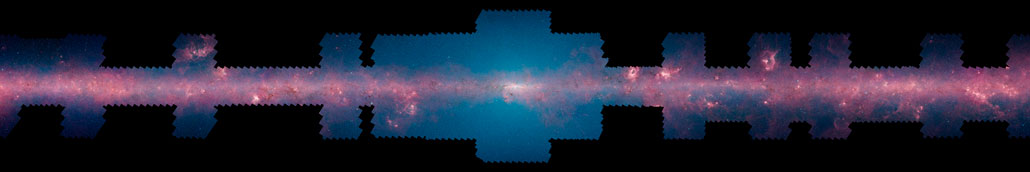 Milky Way infrared map