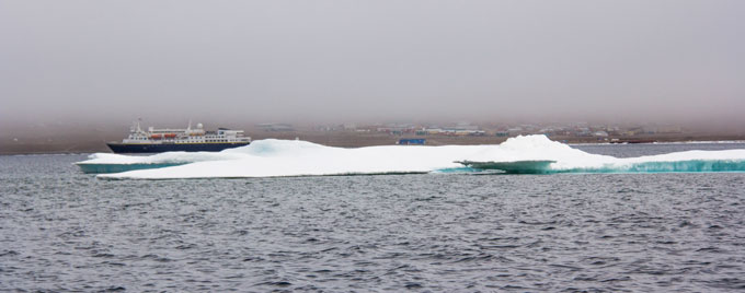 Ship in Resolute Bay