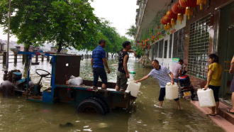 flooded street