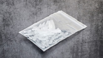 bag of methamphetamines