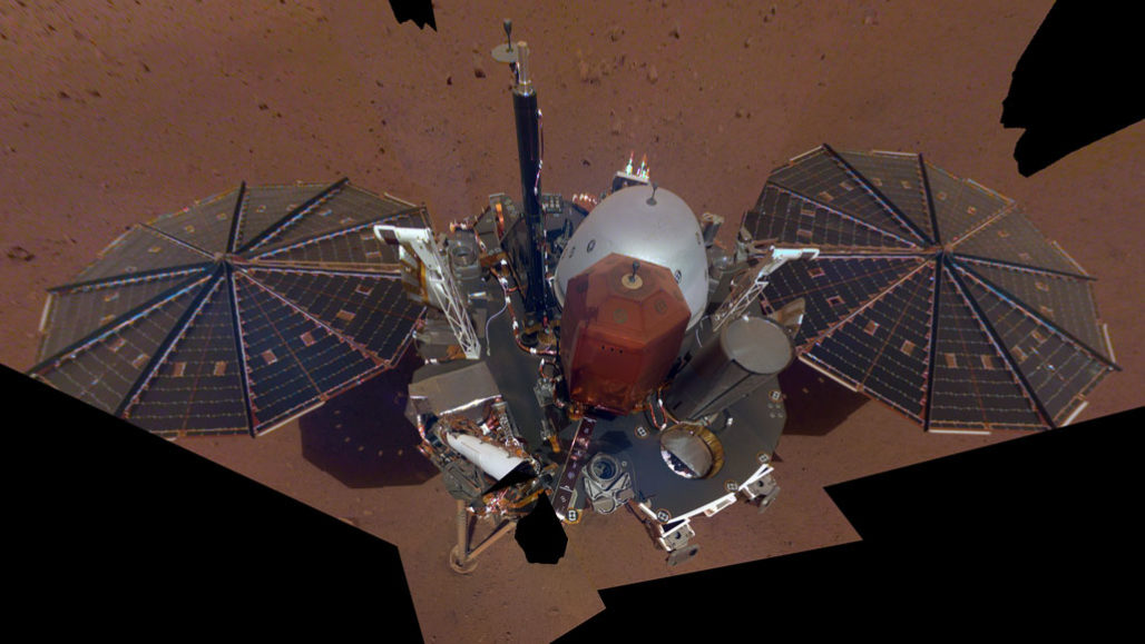 NASA InSight lander selfie