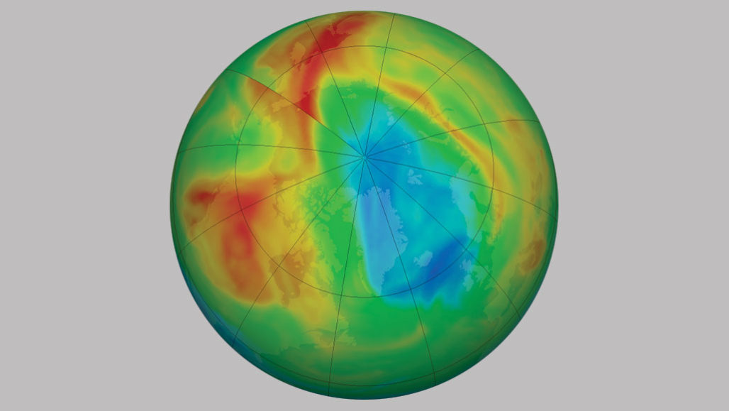 Ozone in stratosphere
